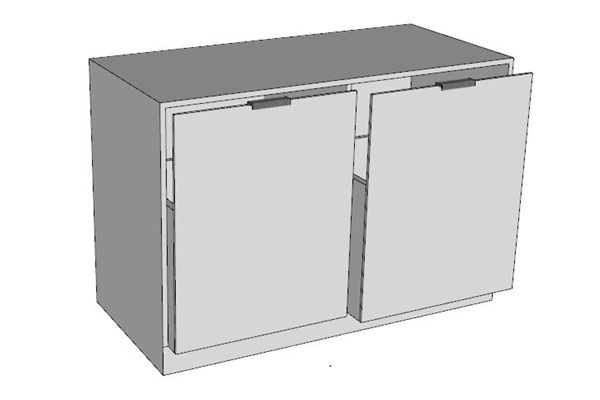 2 Gavetas e 2 Colunas