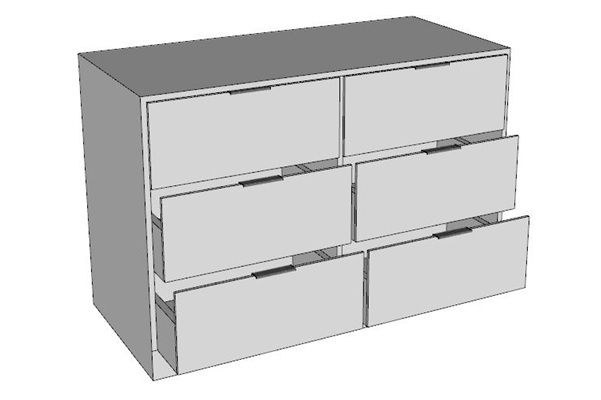 6 Gaveta e 2 Colunas
