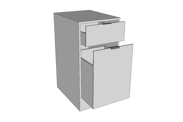 Balcao com Gavetas de Alturas Diferentes